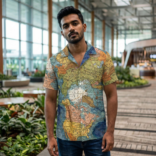 Around the World Men's Shirt - Fully Filmy