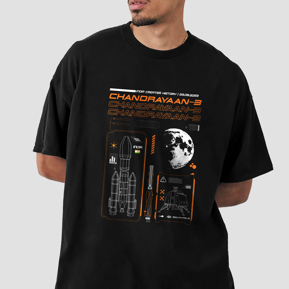 Chandrayaan-3 | Oversized T-Shirt - Fully Filmy