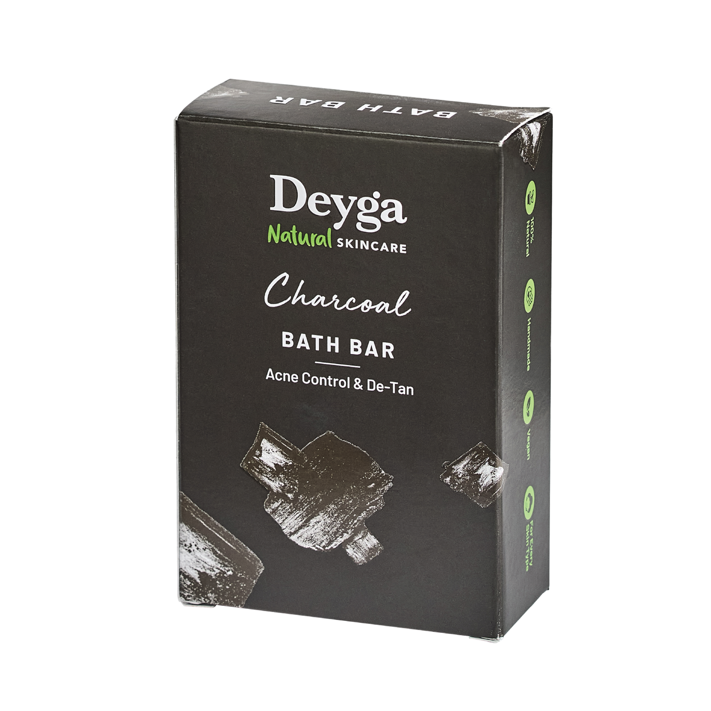 Charcoal Soap | Reduces Acne, Scars, and Blackheads | Deeply Cleanses and Detoxifies | Perfect for Oily Skin - Deyga Natural Skincare