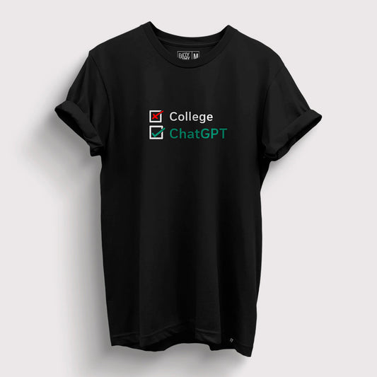 College X ChatGPT | ChatGPT T-Shirt - Fully Filmy