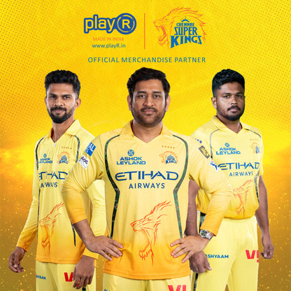 Chennai Super Kings Authentic Fan Jersey 2026 - Dhoni 7 (Half Sleeve) [Pre-Order]