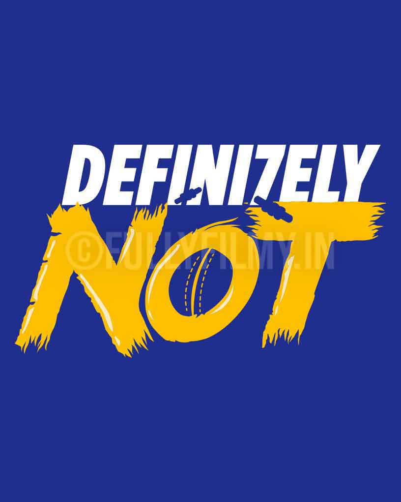 Definitely Not T-shirt Fully Filmy – Madrascart