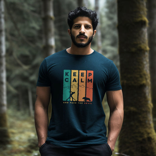 Keep Calm And Face the Devil T-Shirt - Fully Filmy