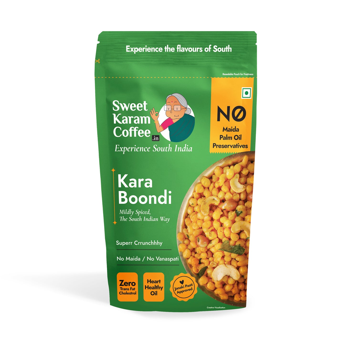 Kara Boondhi 95g - Sweet Karam Coffee