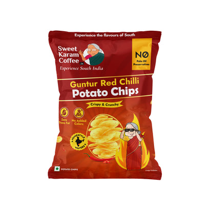 Potato Chips - Guntur Red Chilli 60g - Sweet Karam Coffee