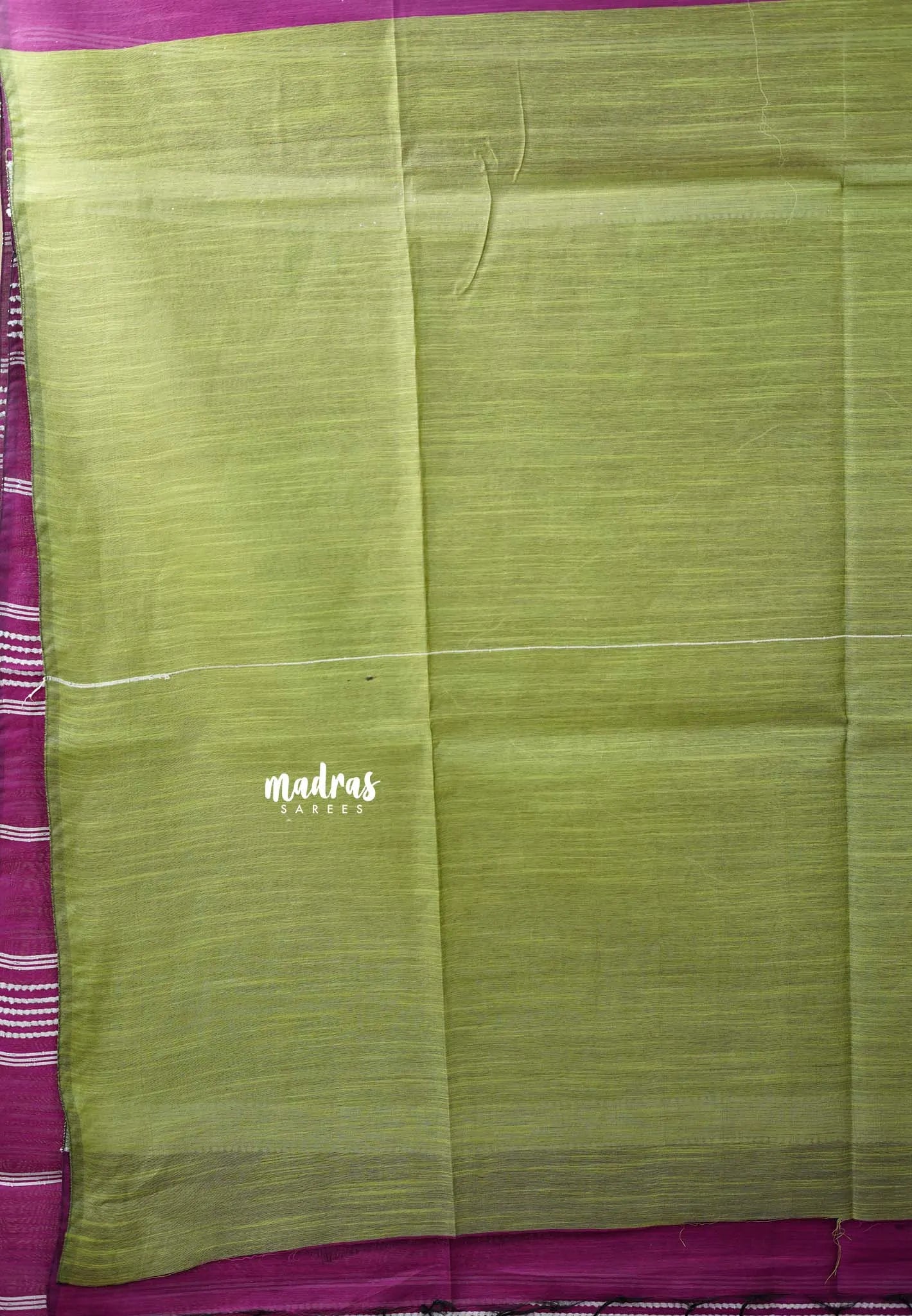 Magenta - Jute Tussar Silk saree with 3D weaving body - Madras Sarees