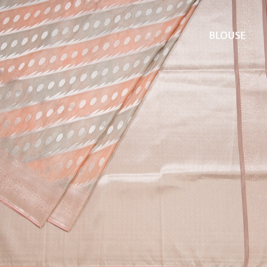 Tissue Multi Colour Zari Worked Saree 02