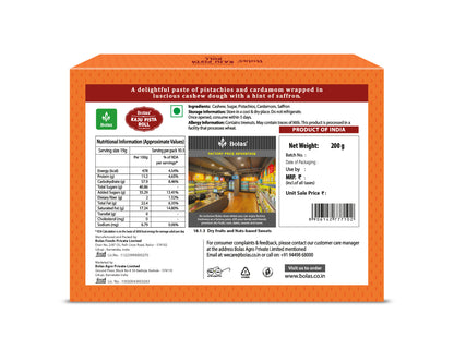 Kaju Pista Roll 200g - Bolas