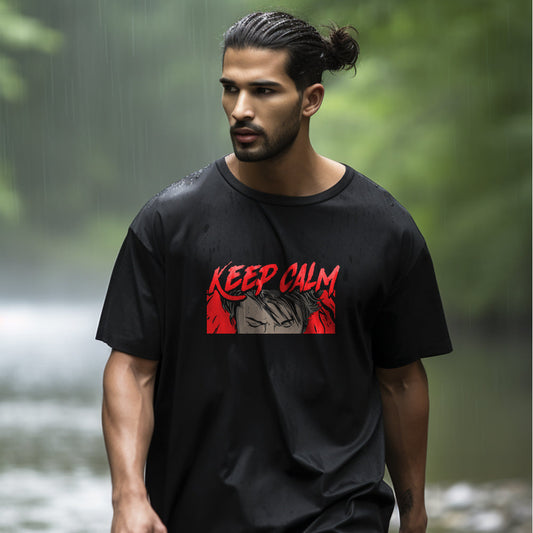 Keep Calm: Eyes Oversized T-Shirt - Fully Filmy