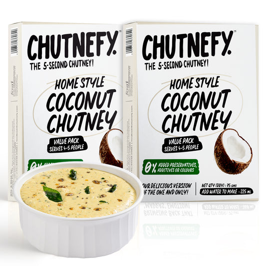 Coconut Chutney 75g (2Packs) - 5-Second Instant Chutney - Chutnefy