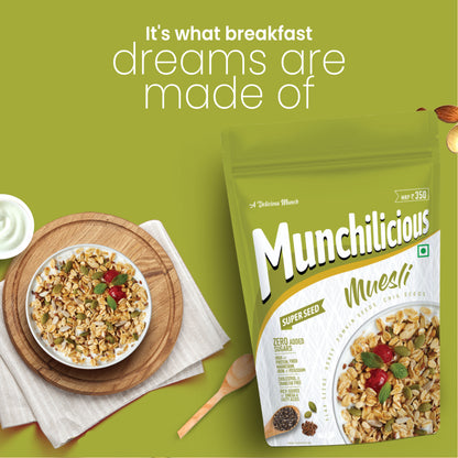 Super Seed Muesli - Munchilicious (350gms)