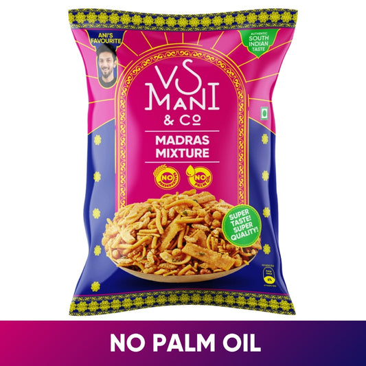 Madras Mixture 130g, No Palm Oil  - VS Mani