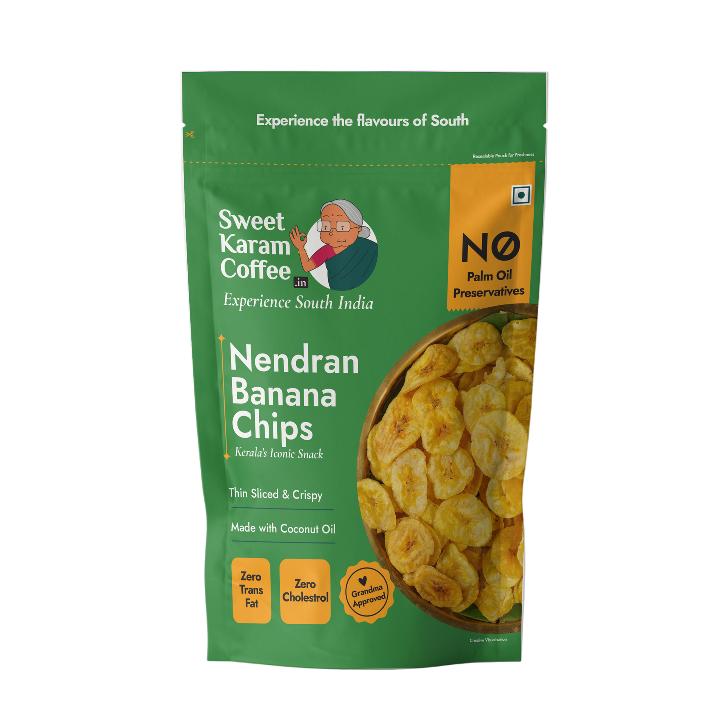 Nendran Banana Chips 65g - Sweet Karam Coffee