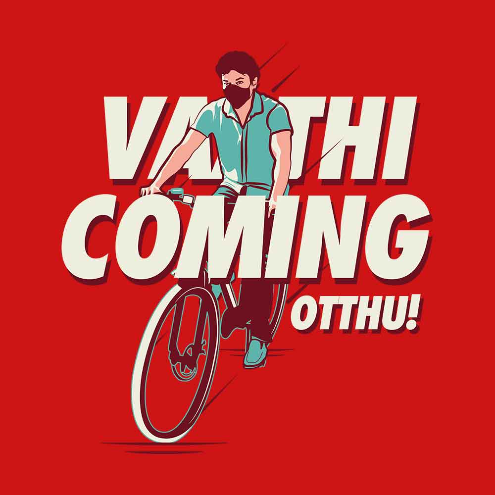 Vaathi Coming Otthu T Shirt - Fully Filmy