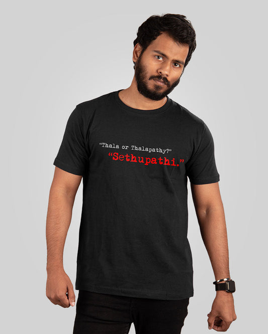 Sethupathi Fan Tribute T-Shirt - Fully Filmy