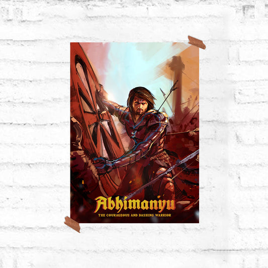 Vijay Devarakonda as Abhimanyu  - Kollywood Mahabharata Poster - Fully Filmy