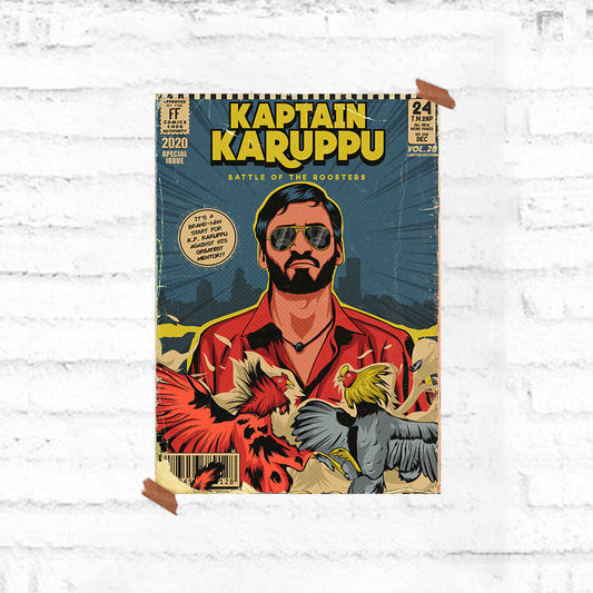 Aadukalam - Comics Poster - Fully Filmy
