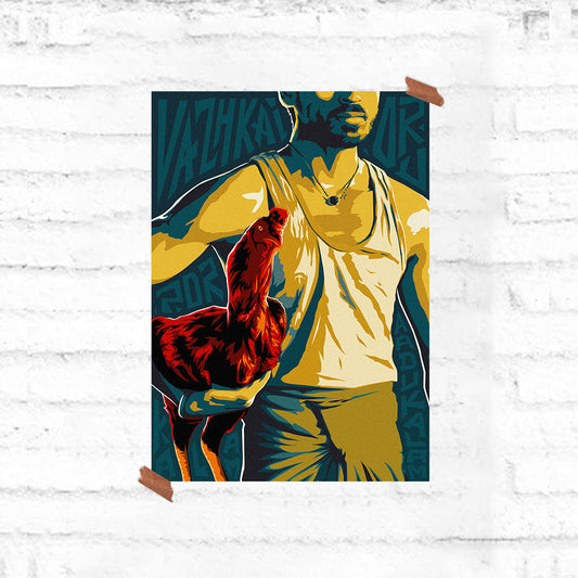 Aadukalam - CloseUp Poster - Fully Filmy