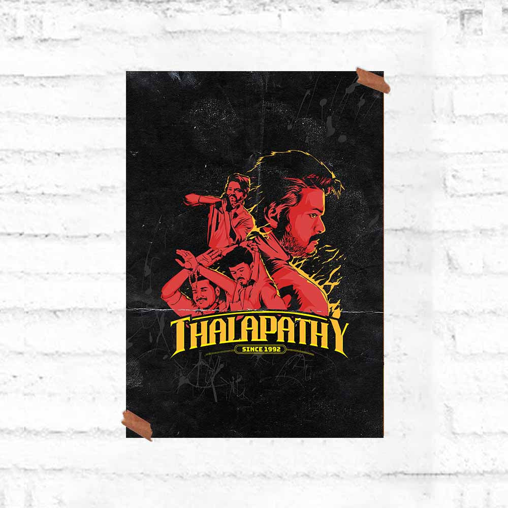 Thalapathy Since 1992 Poster - Fully Filmy