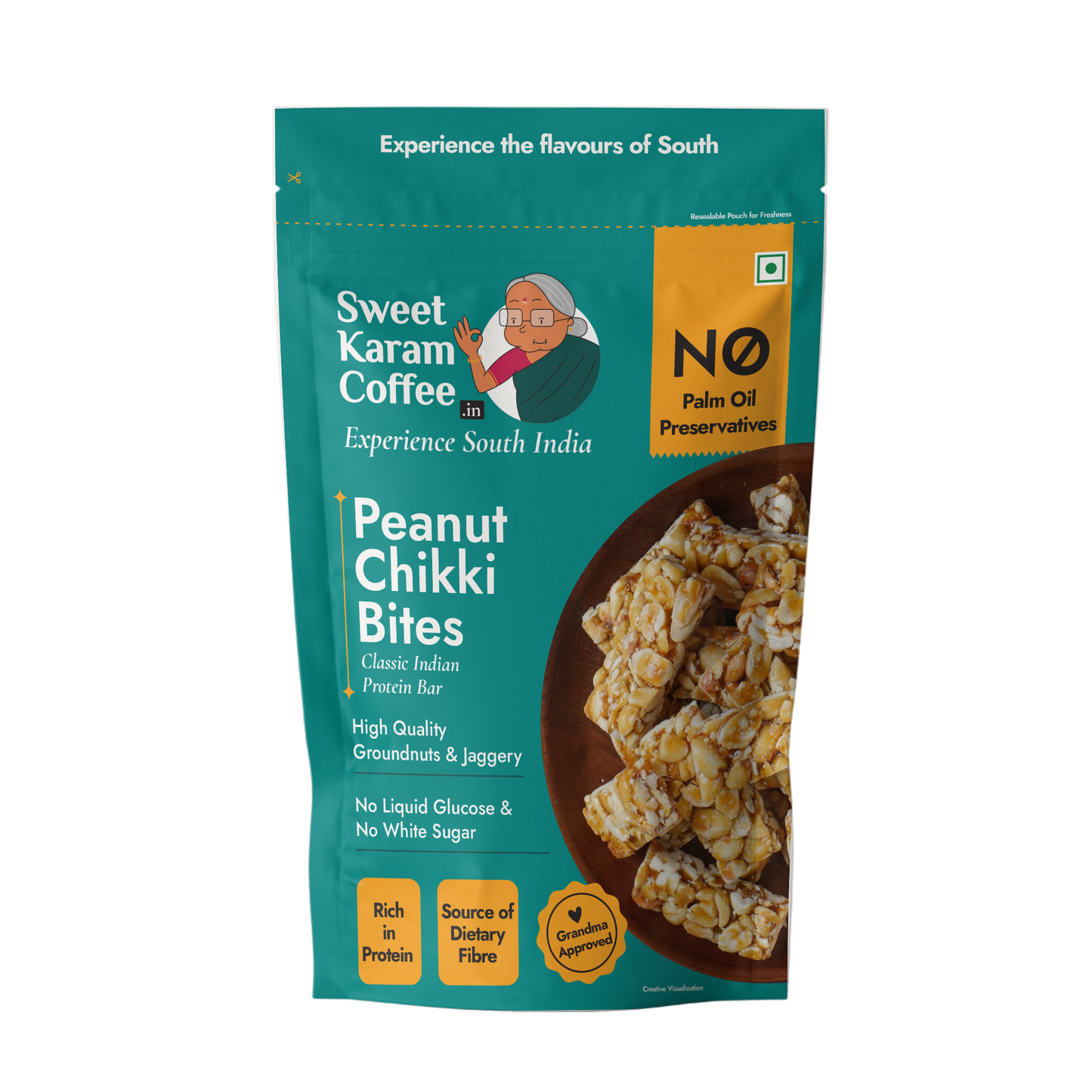 Peanut Chikki Bites 150g - Sweet Karam Coffee