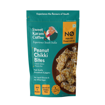Peanut Chikki Bites 150g - Sweet Karam Coffee