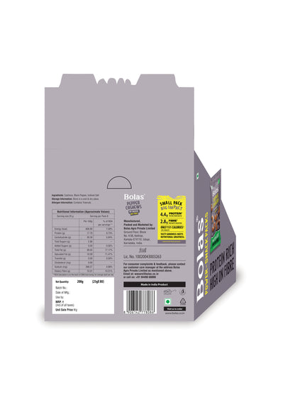 Pepper Cashews 25g (Pack of 8) - Bolas