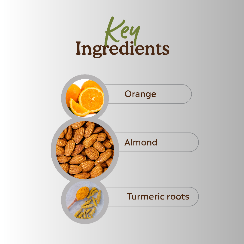 Orange & Almond Face Pack 100 Gram - Deyga Natural Skincare
