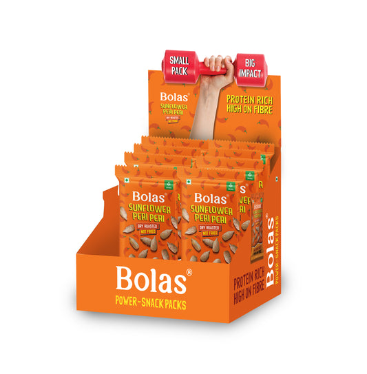 Peri-Peri Sunflower Seeds 25g (Pack of 8) - Bolas