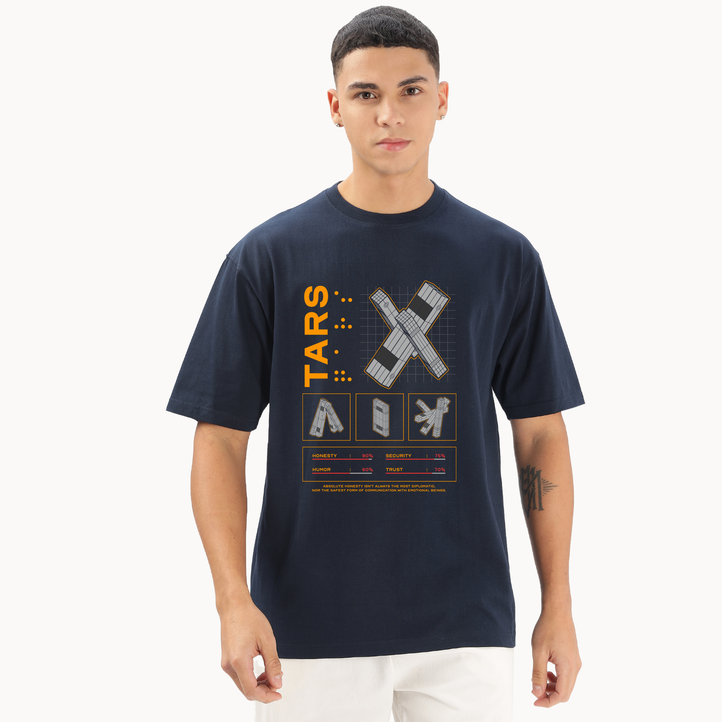 TARS Robot Oversized T-Shirt - Fully Filmy