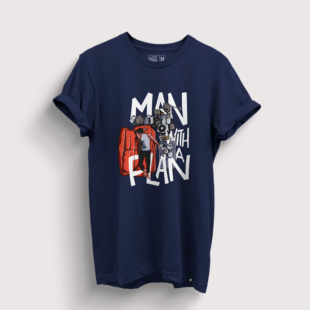 Man With A Plan T-Shirt - Fully Filmy