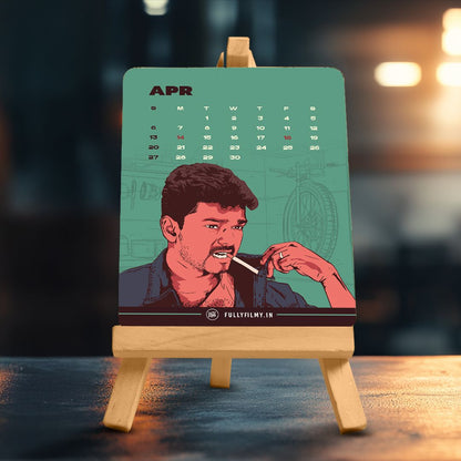 Thalapathy Forever 2025 - Desk Calendar - Fully Filmy