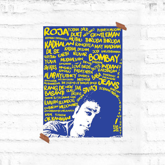 A. R. Rahman Tribute Poster - Fully Filmy - MadrascartFully Filmy