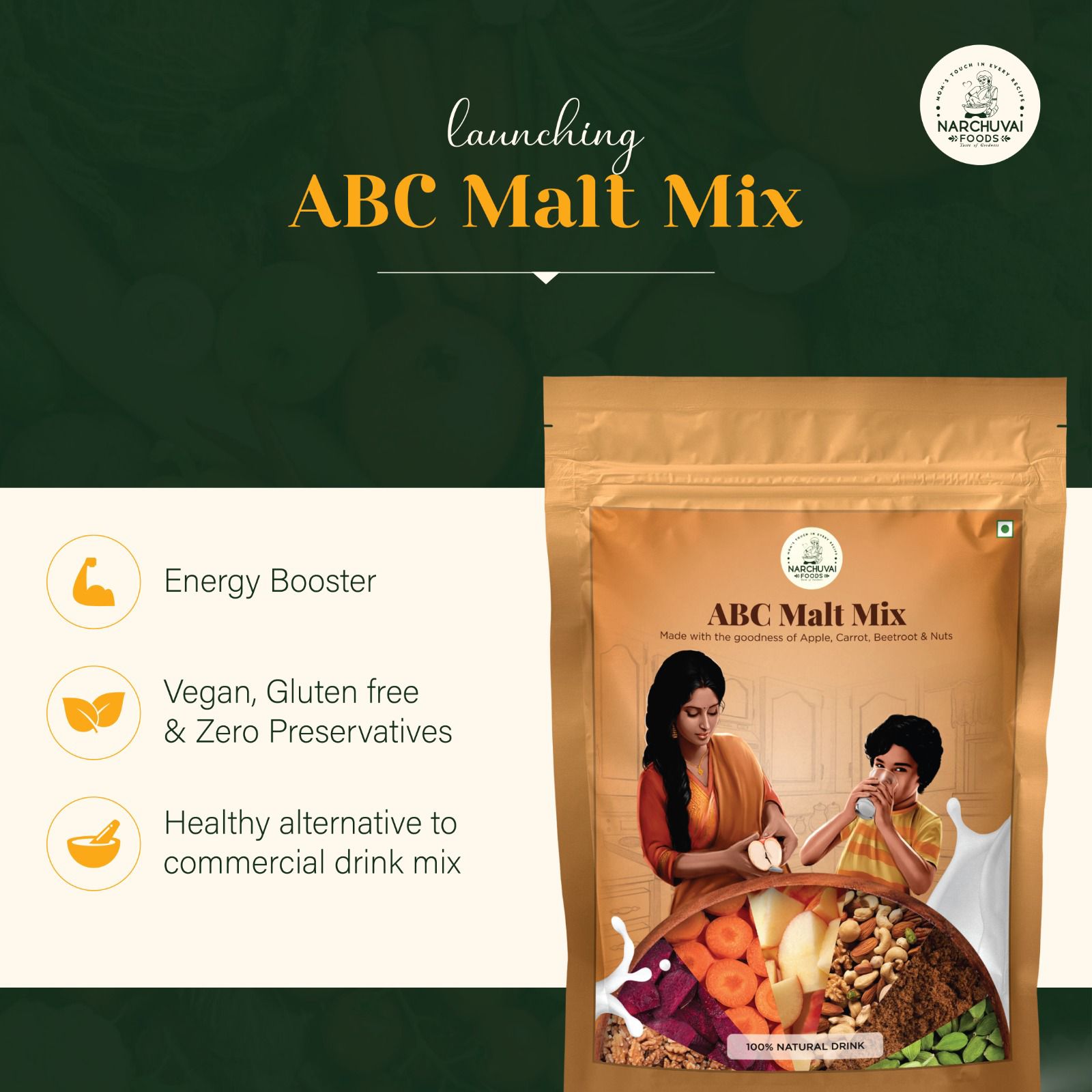ABC Malt Health Mix - Narchuvai - MadrascartNarchuvai