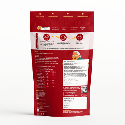 Millet Pepper Pongal Mix 250g - Sweet Karam Coffee