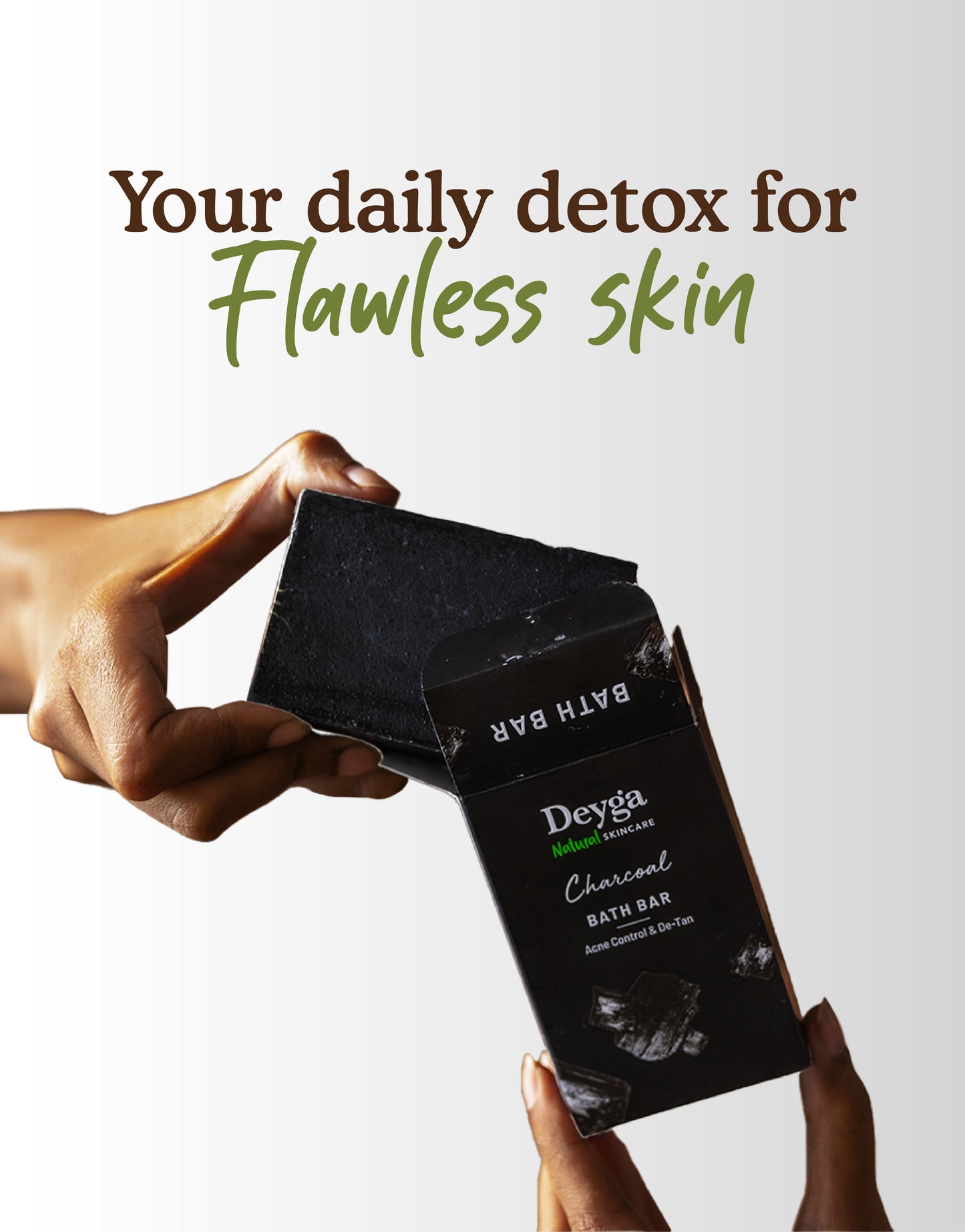 Charcoal Soap | Reduces Acne, Scars, and Blackheads | Deeply Cleanses and Detoxifies | Perfect for Oily Skin - Deyga Natural Skincare