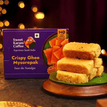 Crispy Ghee Mysorepak 150g - Sweet Karam Coffee - MadrascartSweet Karam Coffee