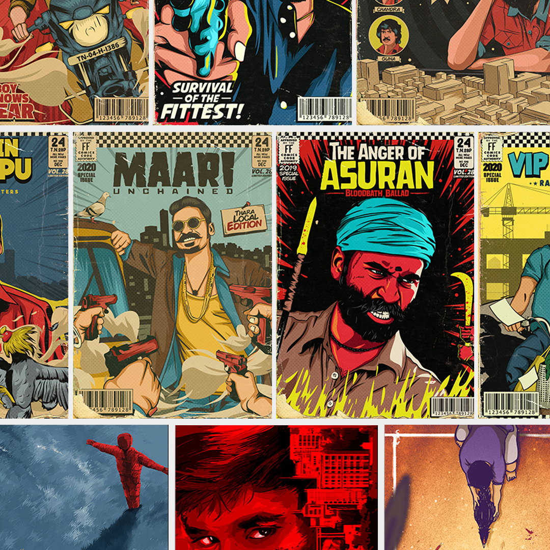 DHANUSH POSTER KIT - Fully Filmy