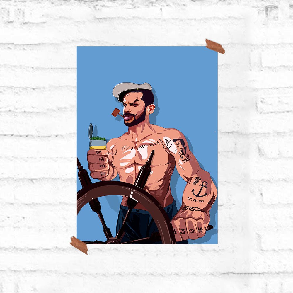 Dhawan - Popeye Poster - Fully Filmy - MadrascartFully Filmy
