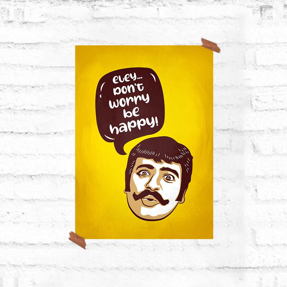 Don't Worry Be Happy Poster - Fully Filmy - MadrascartFully Filmy