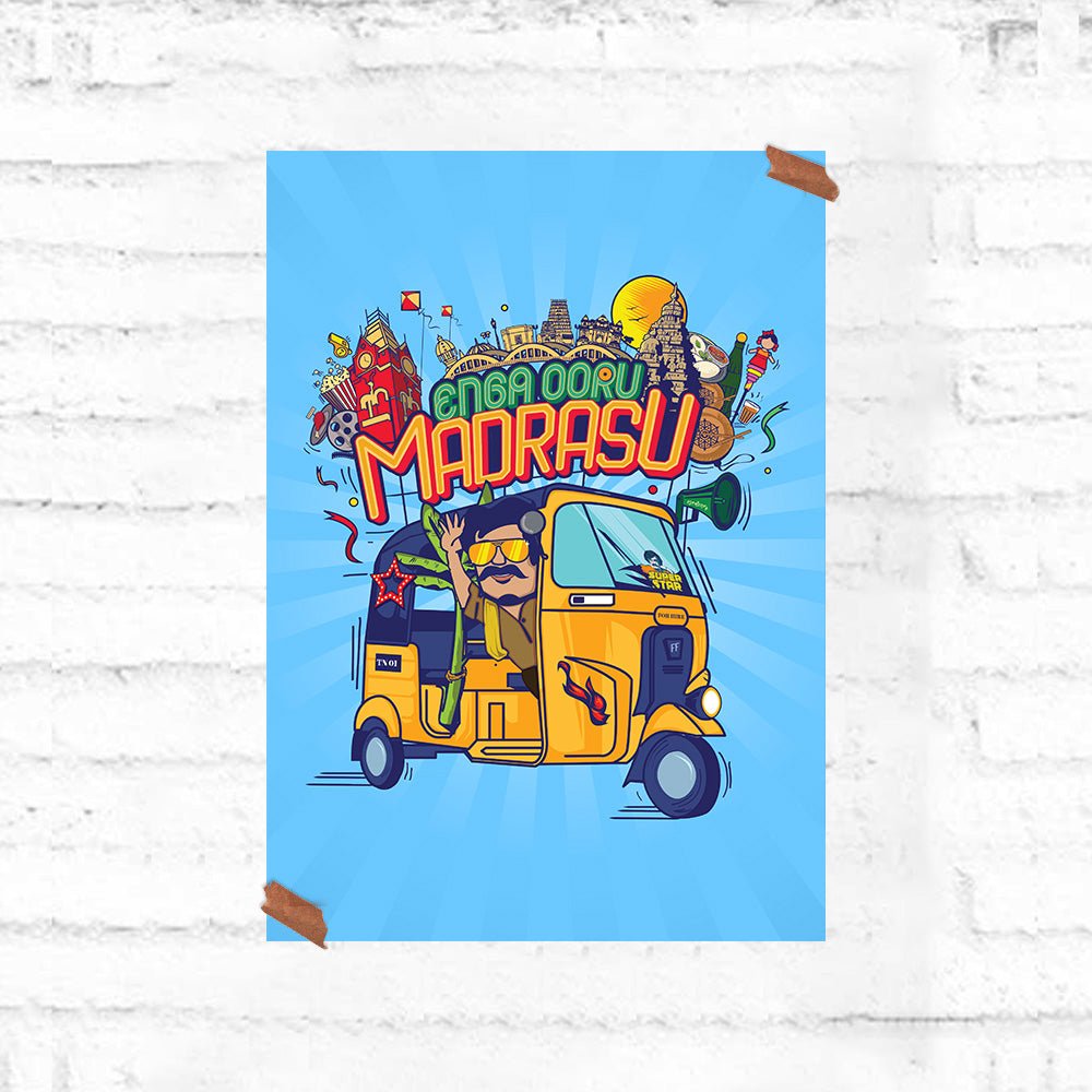 Enga Ooru Madrasu Poster - Fully Filmy - MadrascartFully Filmy