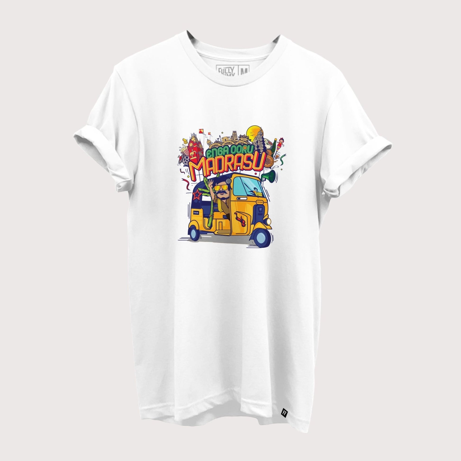 Enga Ooru Madrasu | White Edition T-Shirt - Fully Filmy - MadrascartFully Filmy