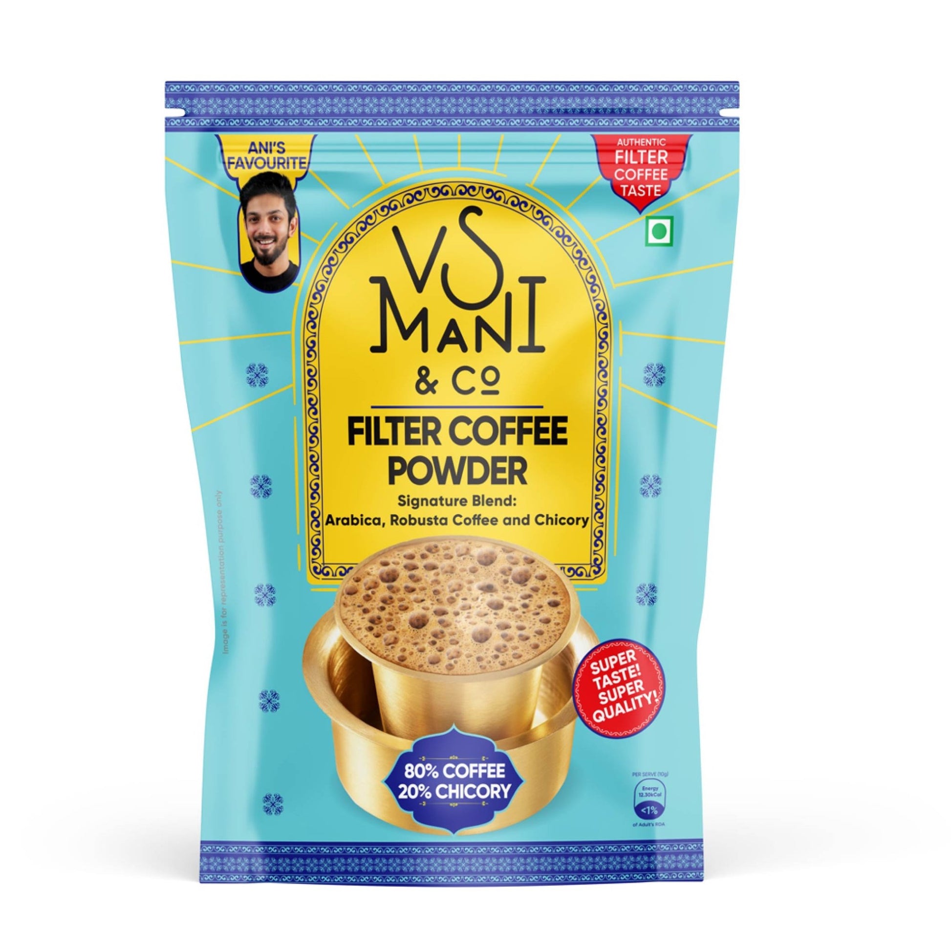 Filter Coffee Powder 200g, 80:20 - VS Mani - MadrascartVS Mani