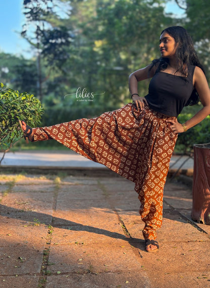 Terra Flow Harem Pant - Lilies