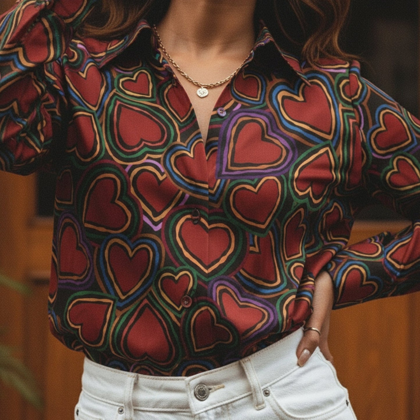 Heartpop Women's Shirt - Fully Filmy - MadrascartFully Filmy