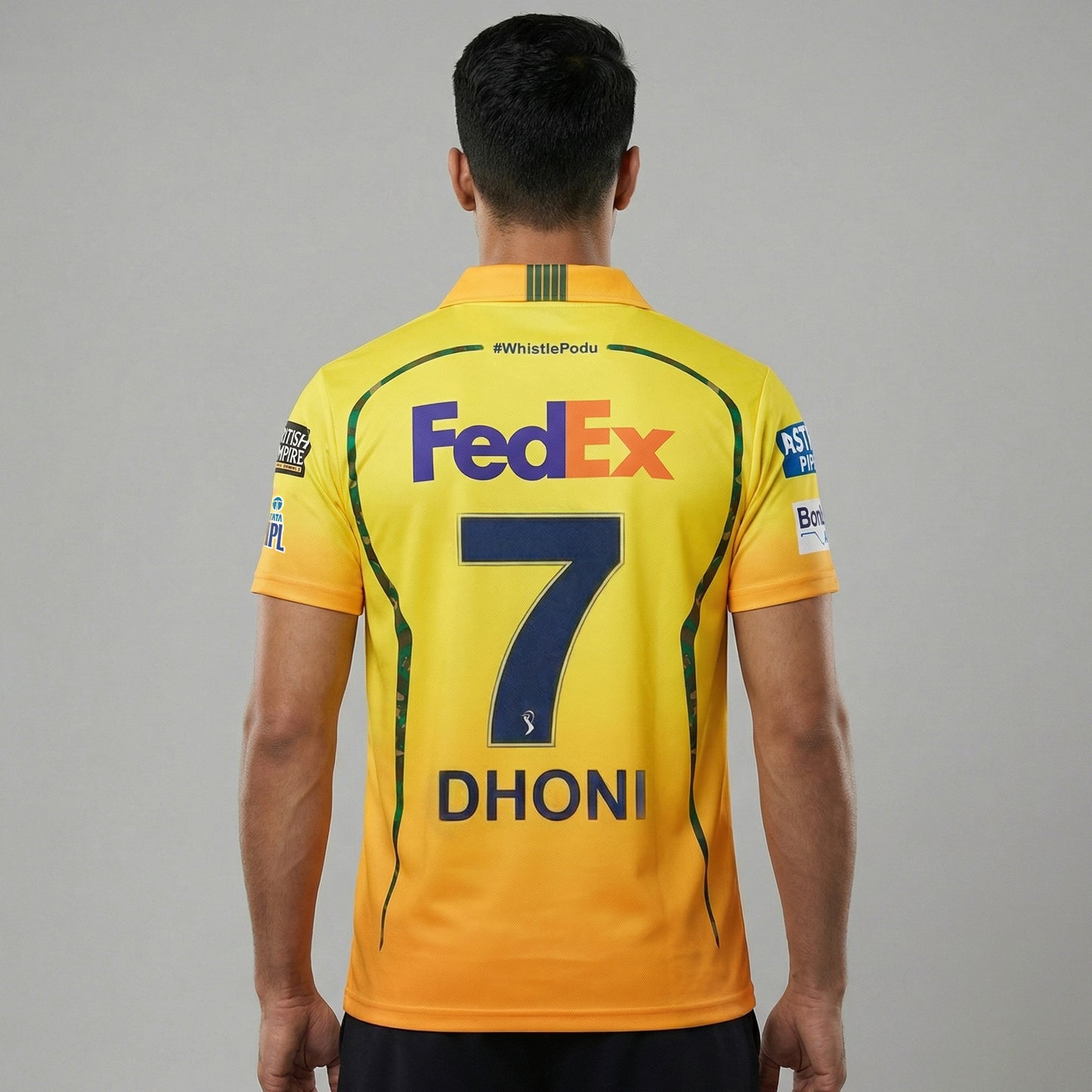Chennai Super Kings Authentic Fan Jersey 2026 - Dhoni 7 (Half Sleeve) [Pre-Order]
