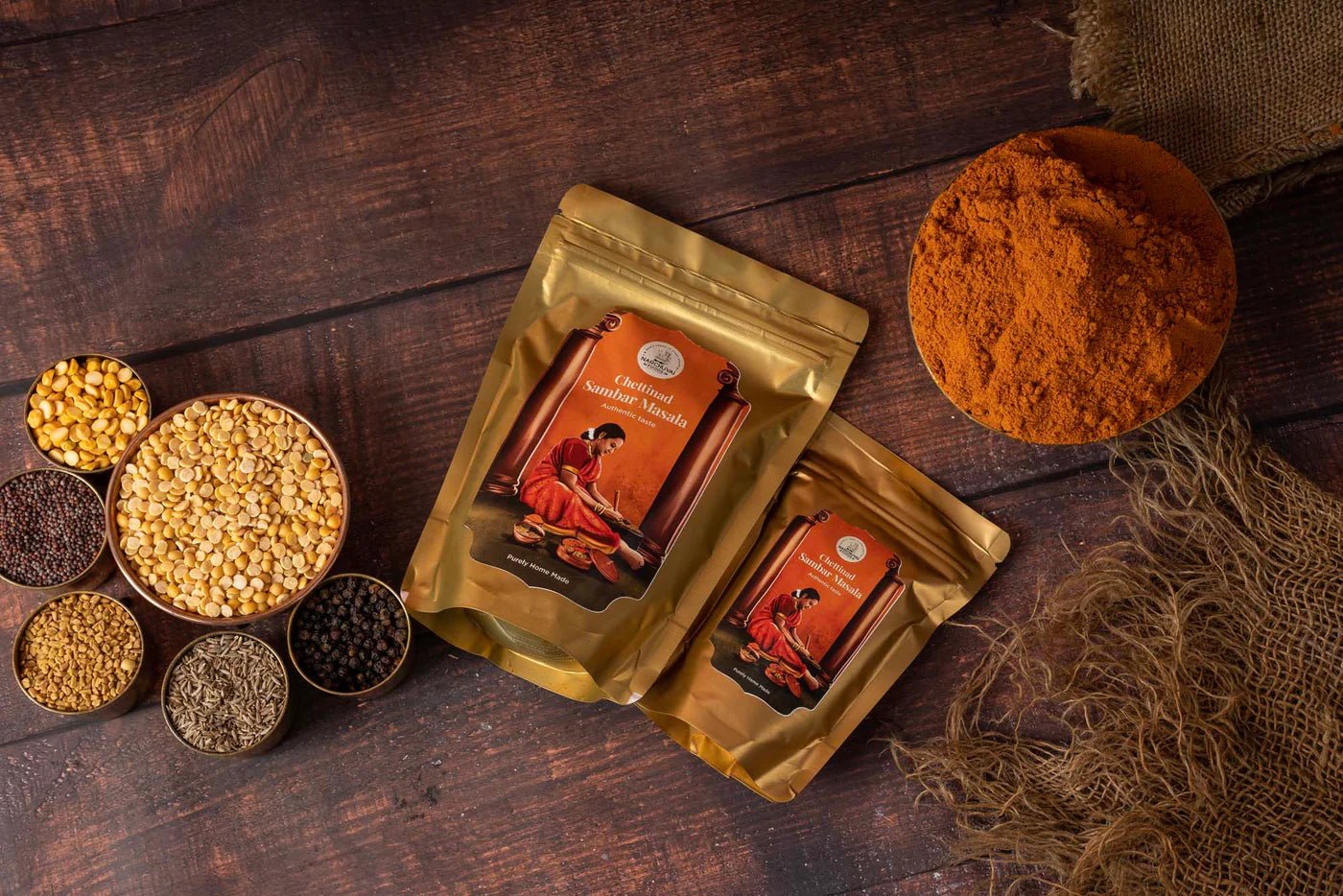 Home Made Chettinad Sambar Masala - Narchuvai - MadrascartNarchuvai