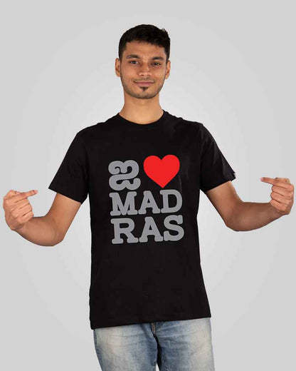 I Love Madras T-Shirt - Fully Filmy - MadrascartFully Filmy
