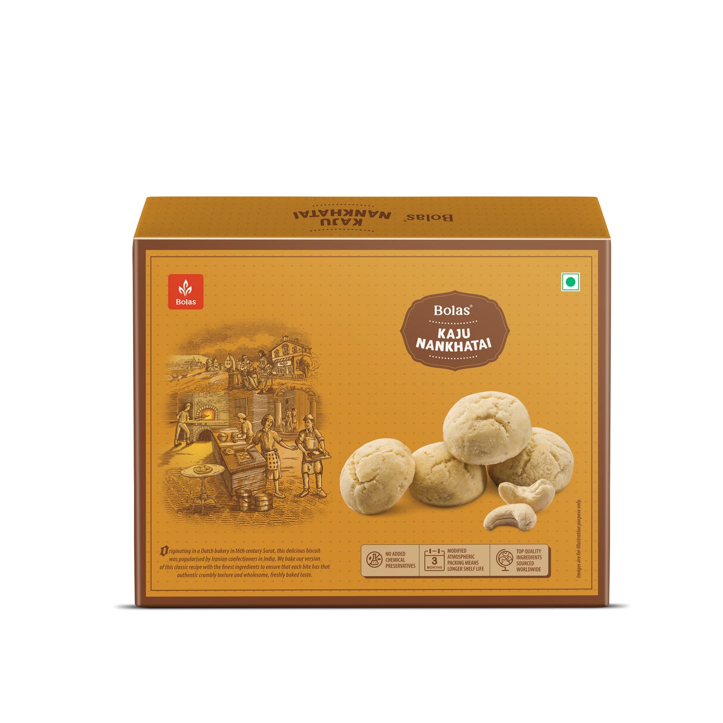 Kaju Nankathai 200g - Bolas