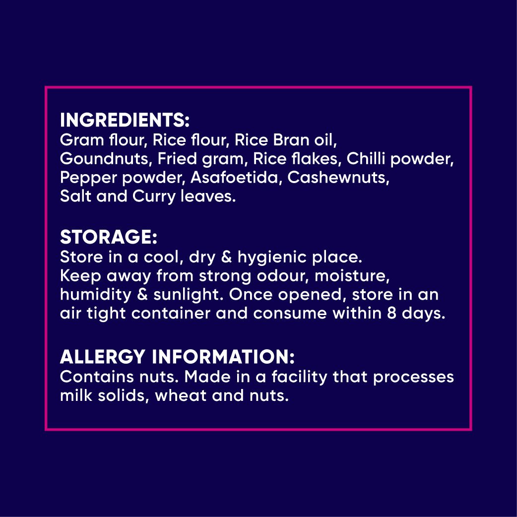 Madras Mixture 130g, No Palm Oil - VS Mani - MadrascartVS Mani