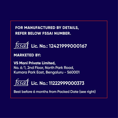Madras Mixture 130g, No Palm Oil - VS Mani - MadrascartVS Mani